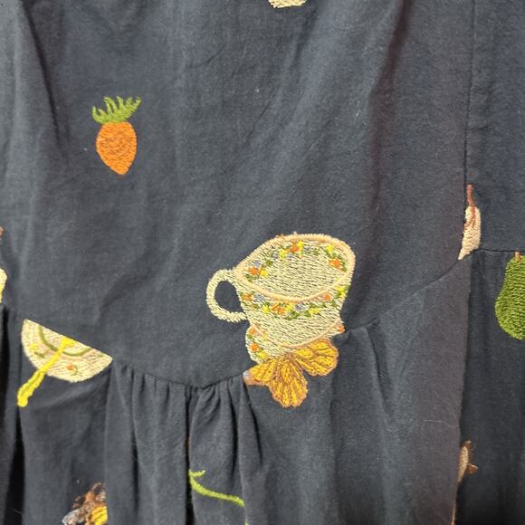 Samantha Pleet Full Embroidered Freda Tiered Sundress Tea Party Picnic 6 - Picture 3 of 10